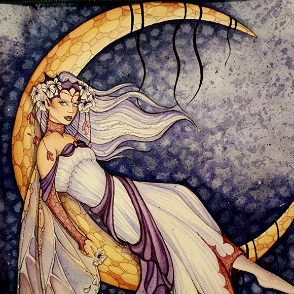 🧚♂️Hard to find JESSICA GALBRETH framed and matted print with embellishments - Picture 3 of 6